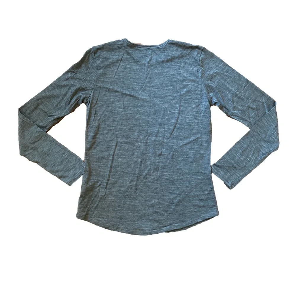 Cloudveil Women’s Heather Gray Long Sleeve Tee Size Small Small Merino Wool - Picture 4 of 6